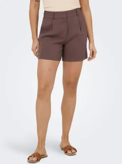 ONLITA Høy midje Regular Fit Lin Bermudashorts