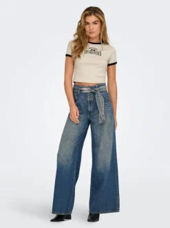 ONLJOELLE Høy midje Wide Leg Fit Jeans