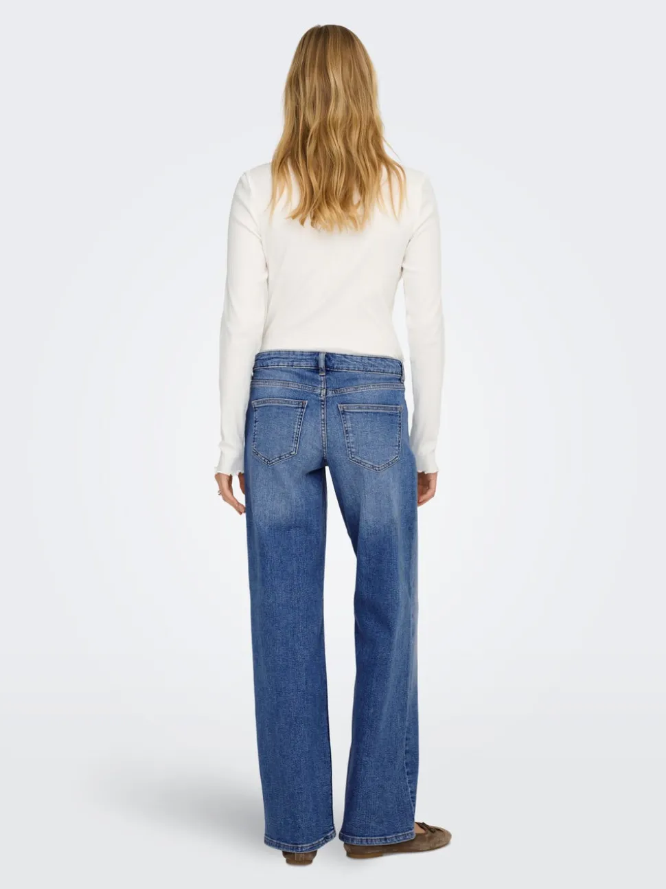 ONLJUDY-O Lav midje Straight Fit Jeans