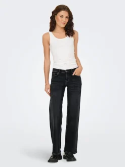 ONLJUDY-O Lav midje Straight Fit Jeans