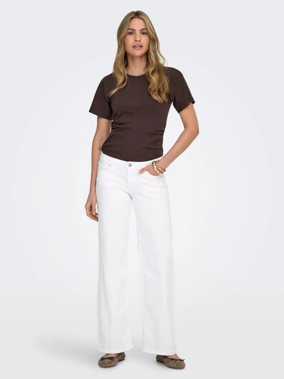 ONLJUDY-O Lav midje Wide Leg Fit Jeans