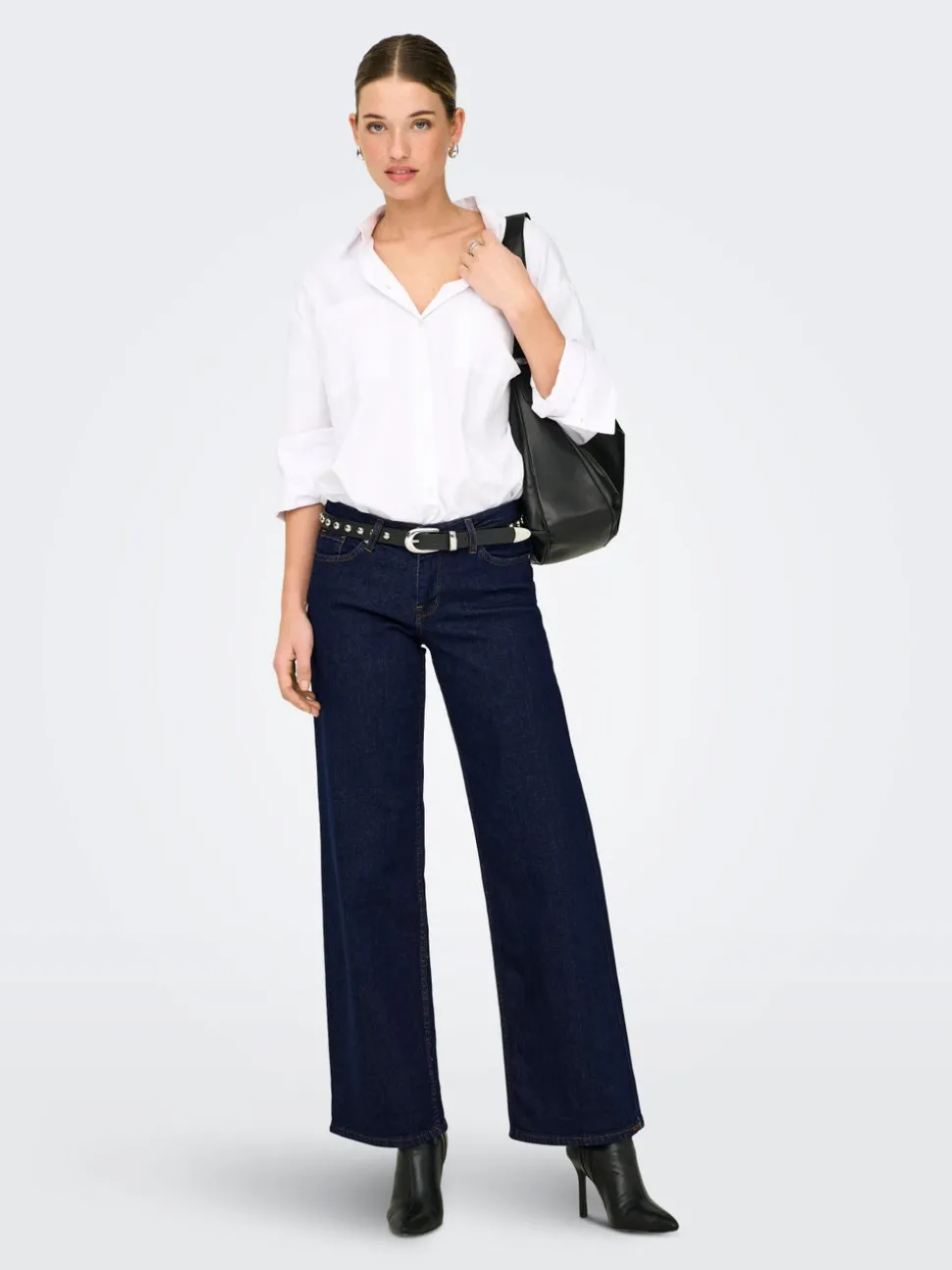 ONLJUDY-O Lav midje Wide Leg Fit Jeans