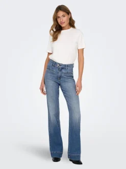 ONLJUICY Høy midje Wide Leg Fit Jeans