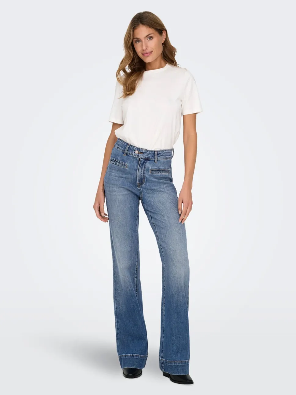 ONLJUICY Høy midje Wide Leg Fit Jeans