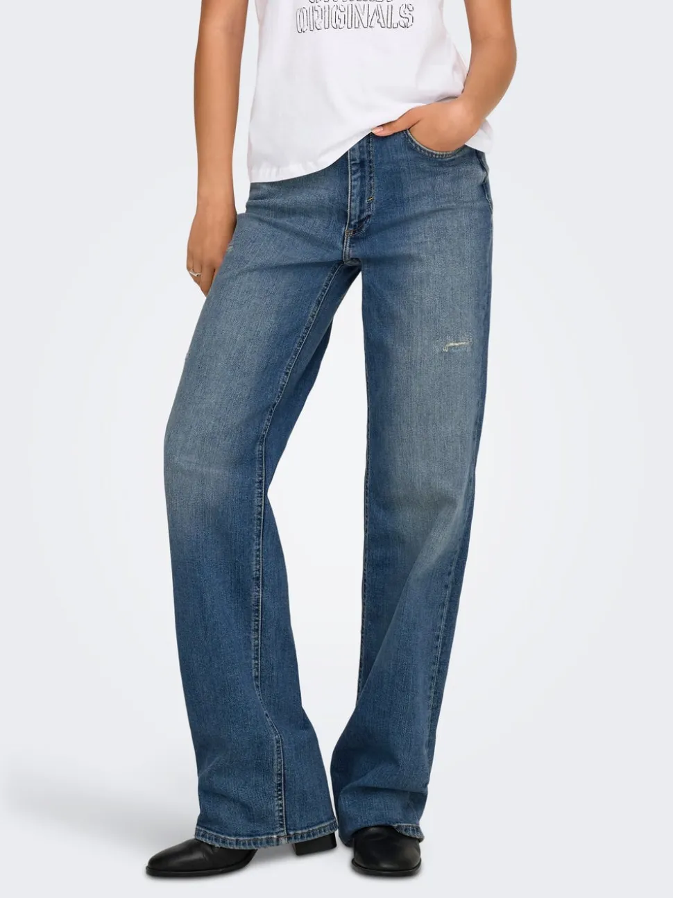 ONLJUICY Høy midje Wide Leg Fit Jeans