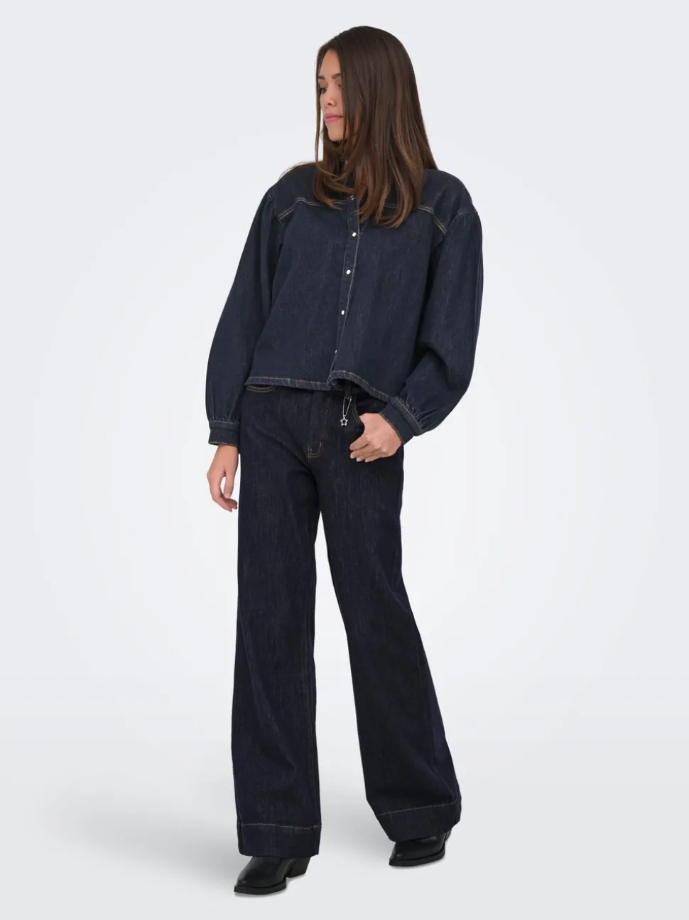ONLJUICY Høy midje Wide Leg Fit Jeans