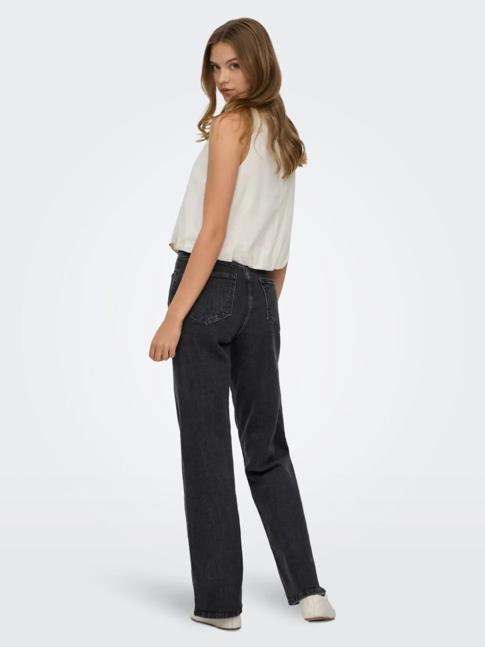 ONLJUICY Høy midje Wide Leg Fit Jeans