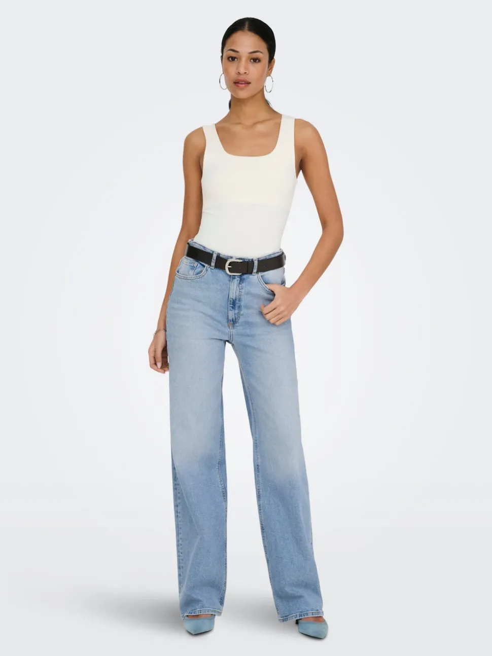 ONLJUICY Høy midje Wide Leg Fit Jeans