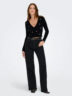 ONLJUICY Høy midje Wide Leg Fit Jeans