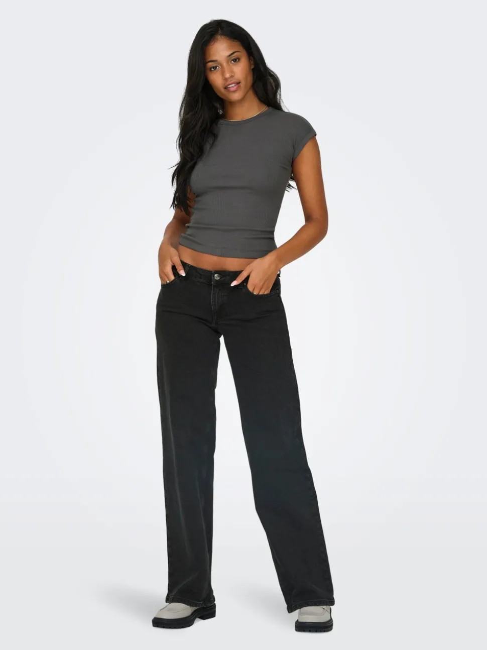 ONLJUICY Lav midje Wide Leg Fit Jeans
