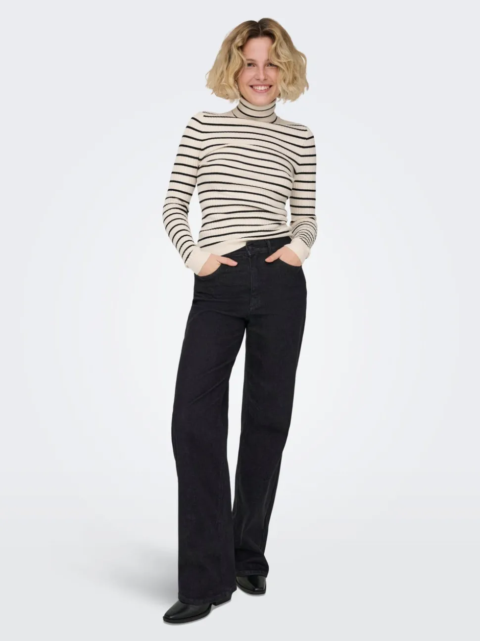 ONLJUICYHIGH Høy midje Wide Leg Fit Jeans