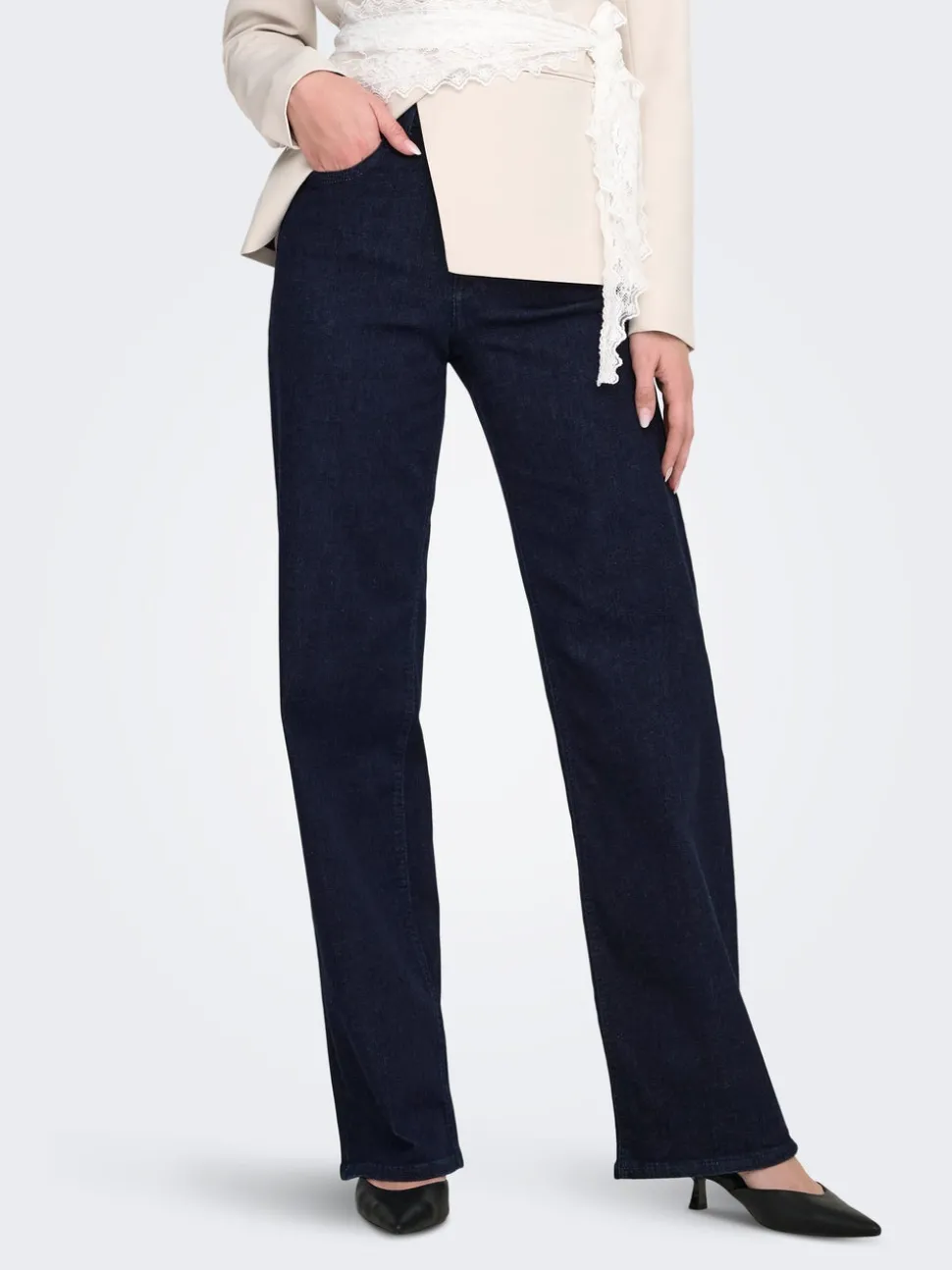 ONLJUICYHIGH Høy midje Wide Leg Fit Jeans