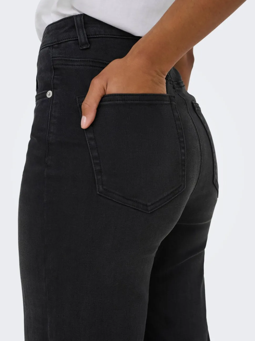 ONLJUICY-WAUW Høy midje Wide Leg Fit Jeans