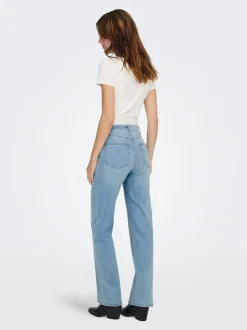 ONLJUICY-WAUW Høy midje Wide Leg Fit Jeans