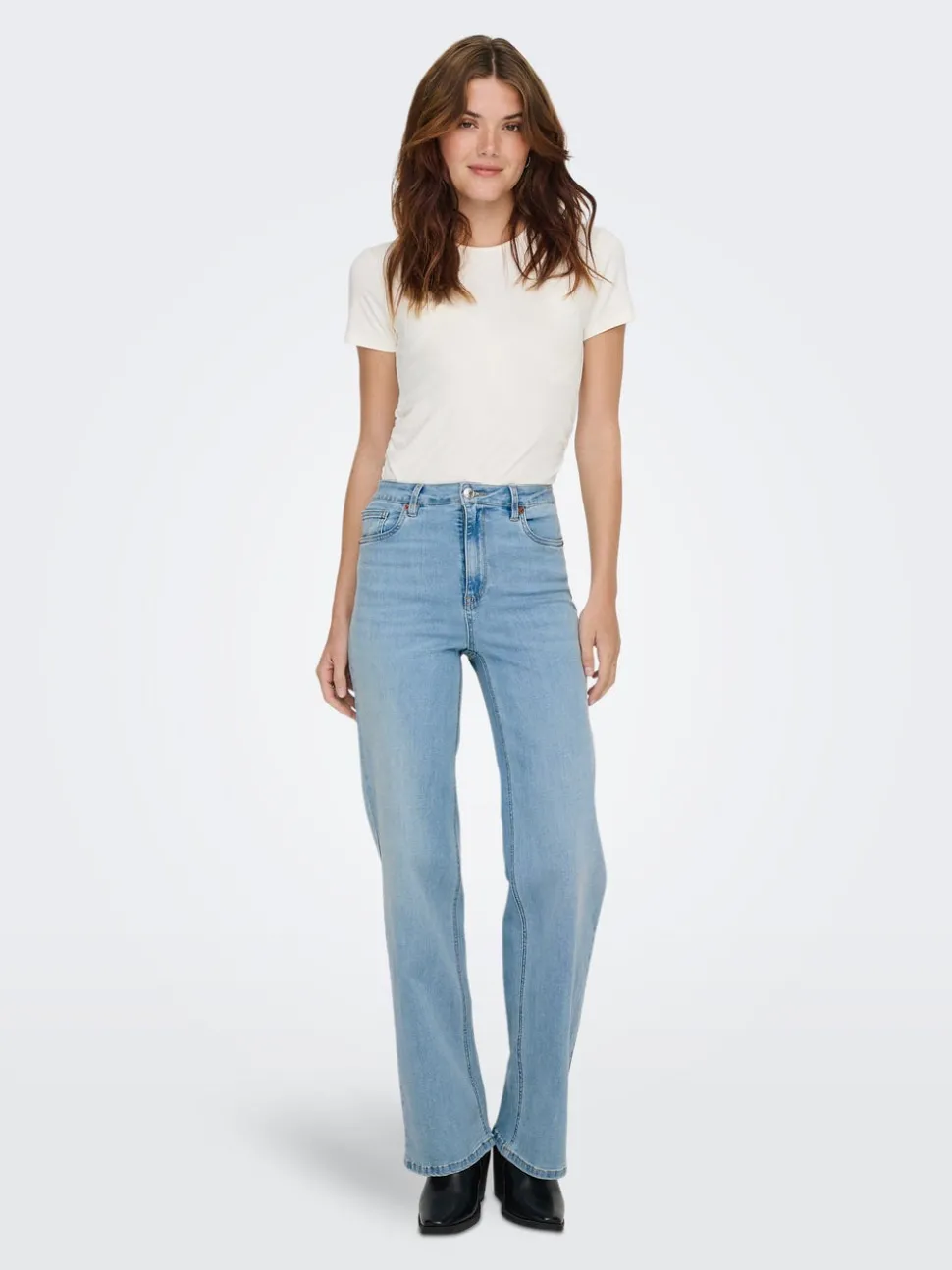ONLJUICY-WAUW Høy midje Wide Leg Fit Jeans