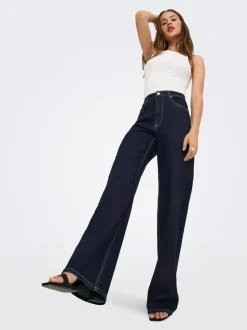 ONLJUICY-WAUW Høy midje Wide Leg Fit Jeans