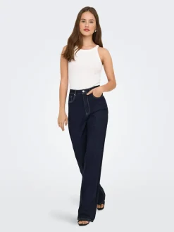 ONLJUICY-WAUW Høy midje Wide Leg Fit Jeans