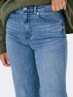 ONLJUICY-WAUW Høy midje Wide Leg Fit Jeans