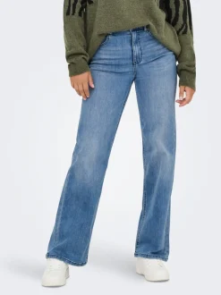ONLJUICY-WAUW Høy midje Wide Leg Fit Jeans