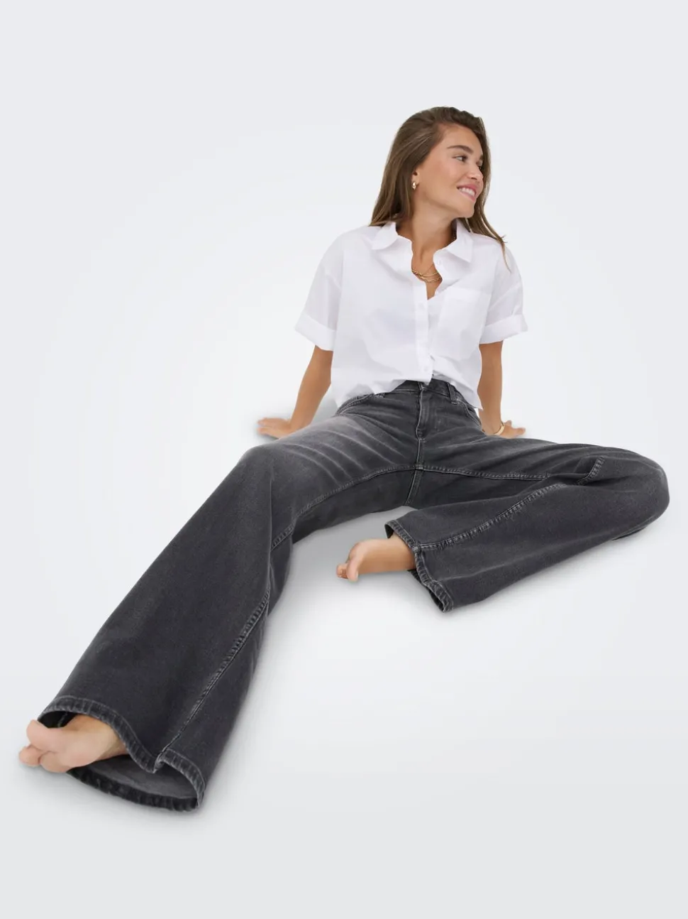 ONLJULLES Lav midje Wide Leg Fit Jeans