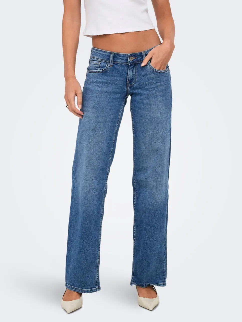ONLJULLES Superlav midje Wide Leg Fit Jeans