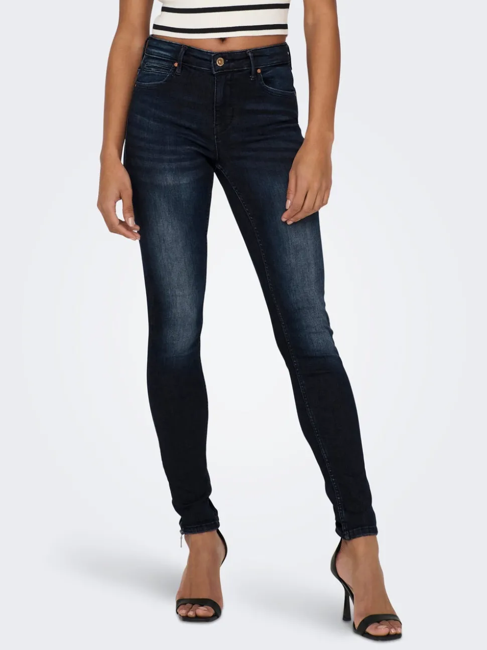 ONLKENDELL Middels høy midje Skinny Fit Ankellengde Jeans