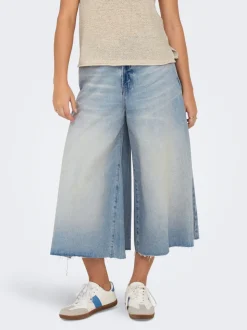ONLLA Høy midje Wide Leg Fit Lang Jeans