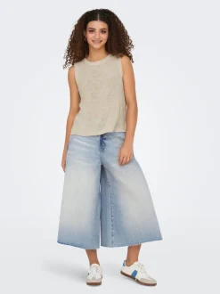 ONLLA Høy midje Wide Leg Fit Lang Jeans