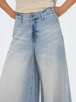 ONLLA Høy midje Wide Leg Fit Lang Jeans