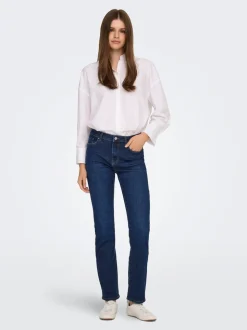 ONLLOUIE Middels høy midje Slim Fit Jeans
