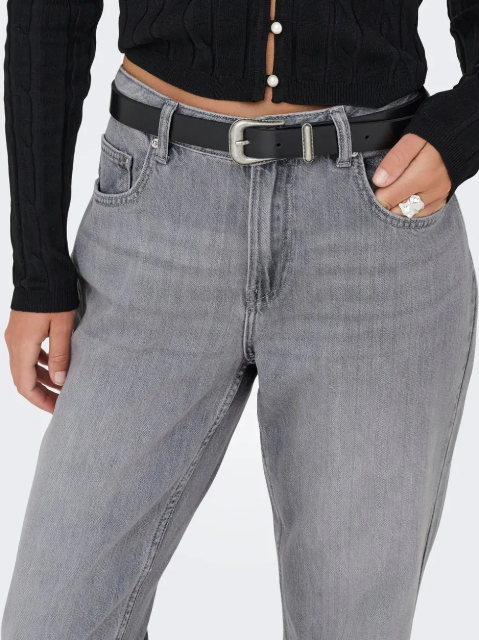ONLLUMI Middels høy midje Mom Fit Jeans