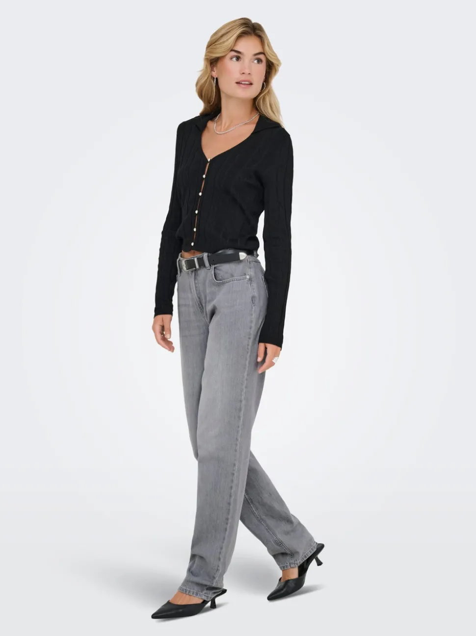 ONLLUMI Middels høy midje Mom Fit Jeans
