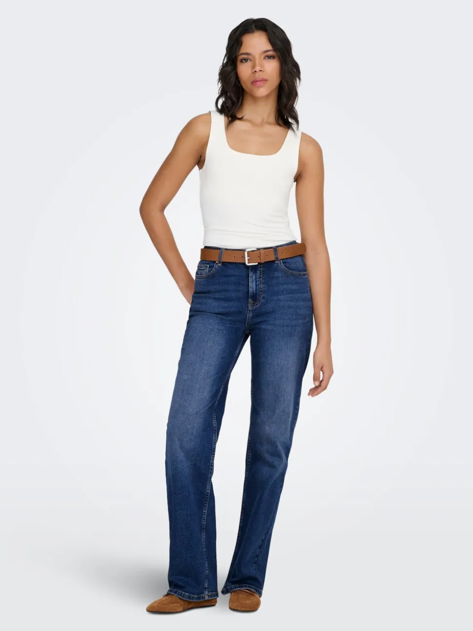 ONLLUNA Høy midje Wide Leg Fit Jeans