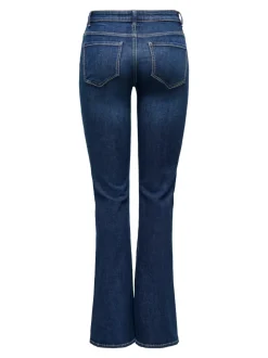 ONLLUSH Middels høy midje Retro Flared Fit Jeans