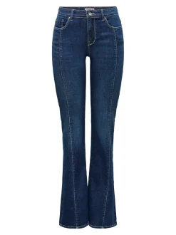 ONLLUSH Middels høy midje Retro Flared Fit Jeans