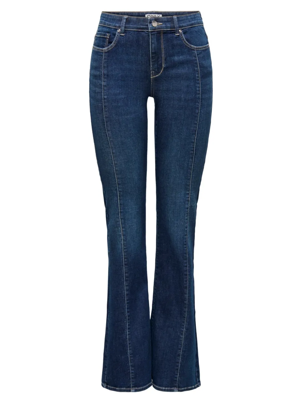 ONLLUSH Middels høy midje Retro Flared Fit Jeans