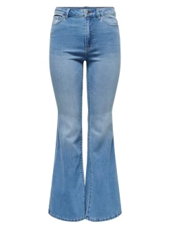 ONLLUSH Middels høy midje Retro Flared Fit Jeans