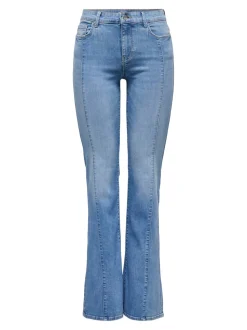 ONLLUSH Middels høy midje Retro Flared Fit Jeans