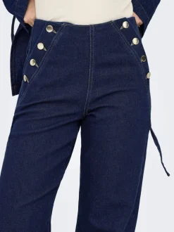ONLMADELINE Høy midje Wide Leg Fit Jeans