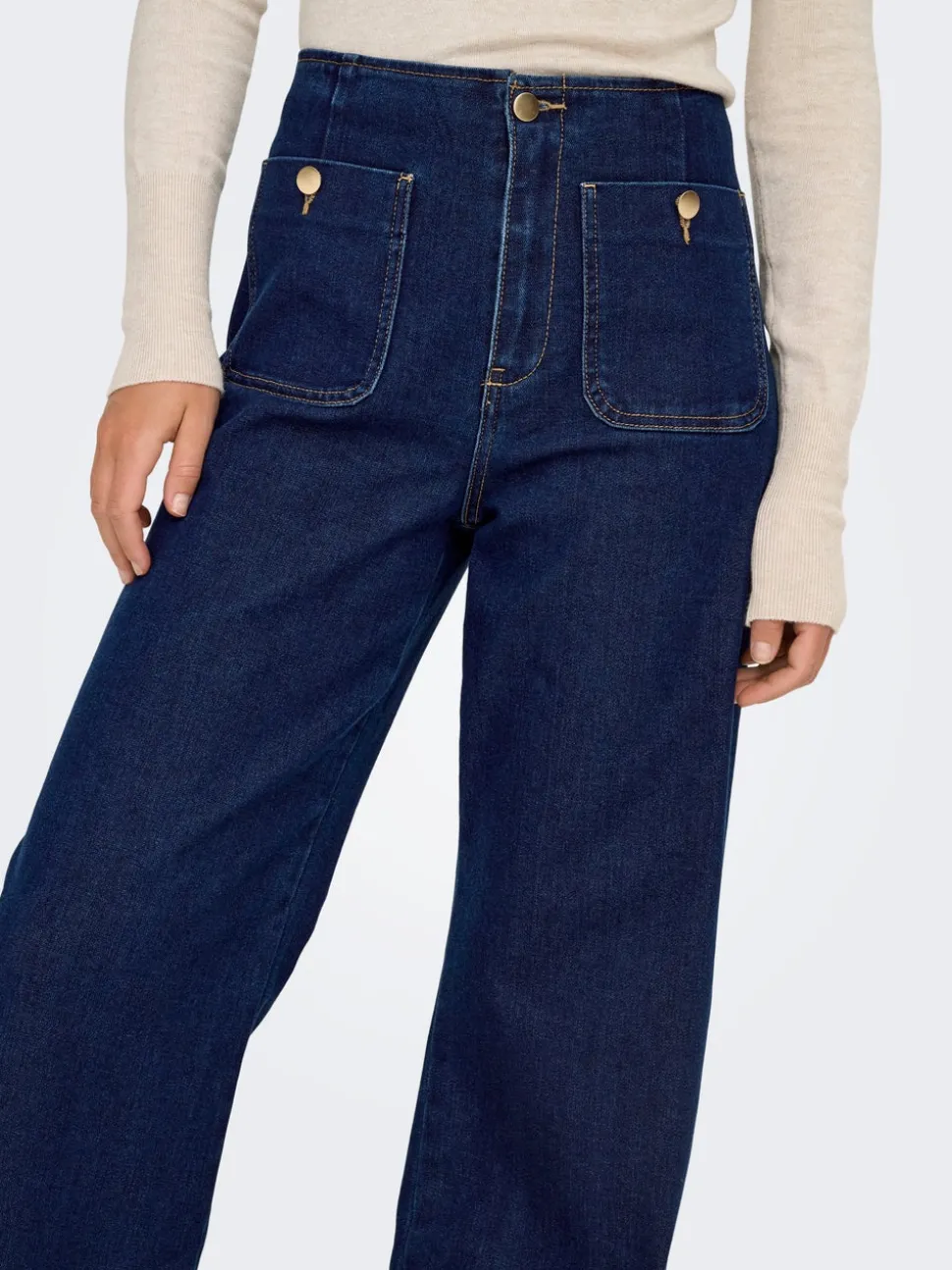 ONLMADELINE Høy midje Wide Leg Fit Jeans