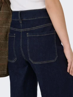 ONLMADISON Høy midje Wide Leg Fit Cropped Jeans