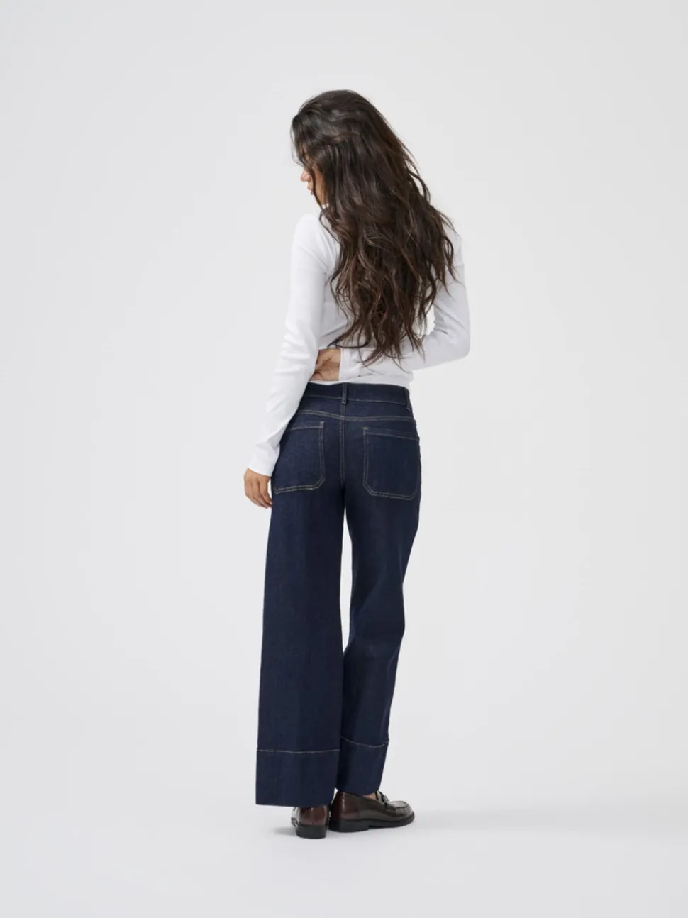 ONLMADISON Høy midje Wide Leg Fit Cropped Jeans