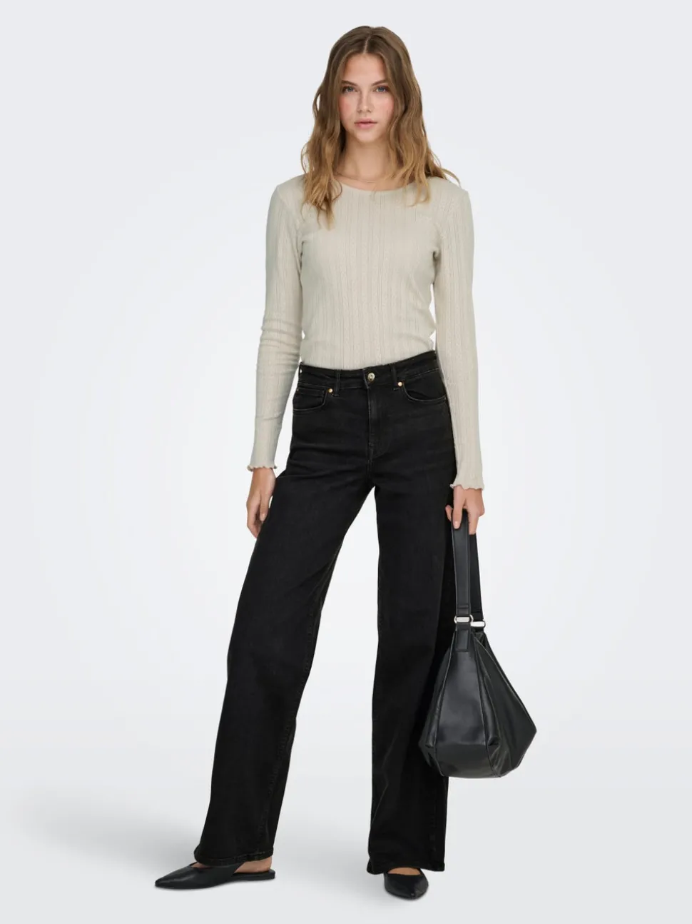 ONLMADISON Høy midje Wide Leg Fit Jeans