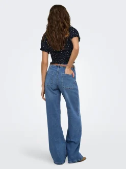 ONLMADISON Høy midje Wide Leg Fit Jeans