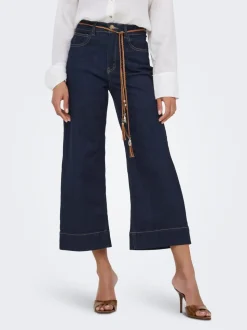 ONLMADISON Høy midje Wide Leg Fit Cropped Jeans