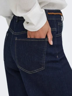 ONLMADISON Høy midje Wide Leg Fit Cropped Jeans