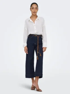 ONLMADISON Høy midje Wide Leg Fit Cropped Jeans