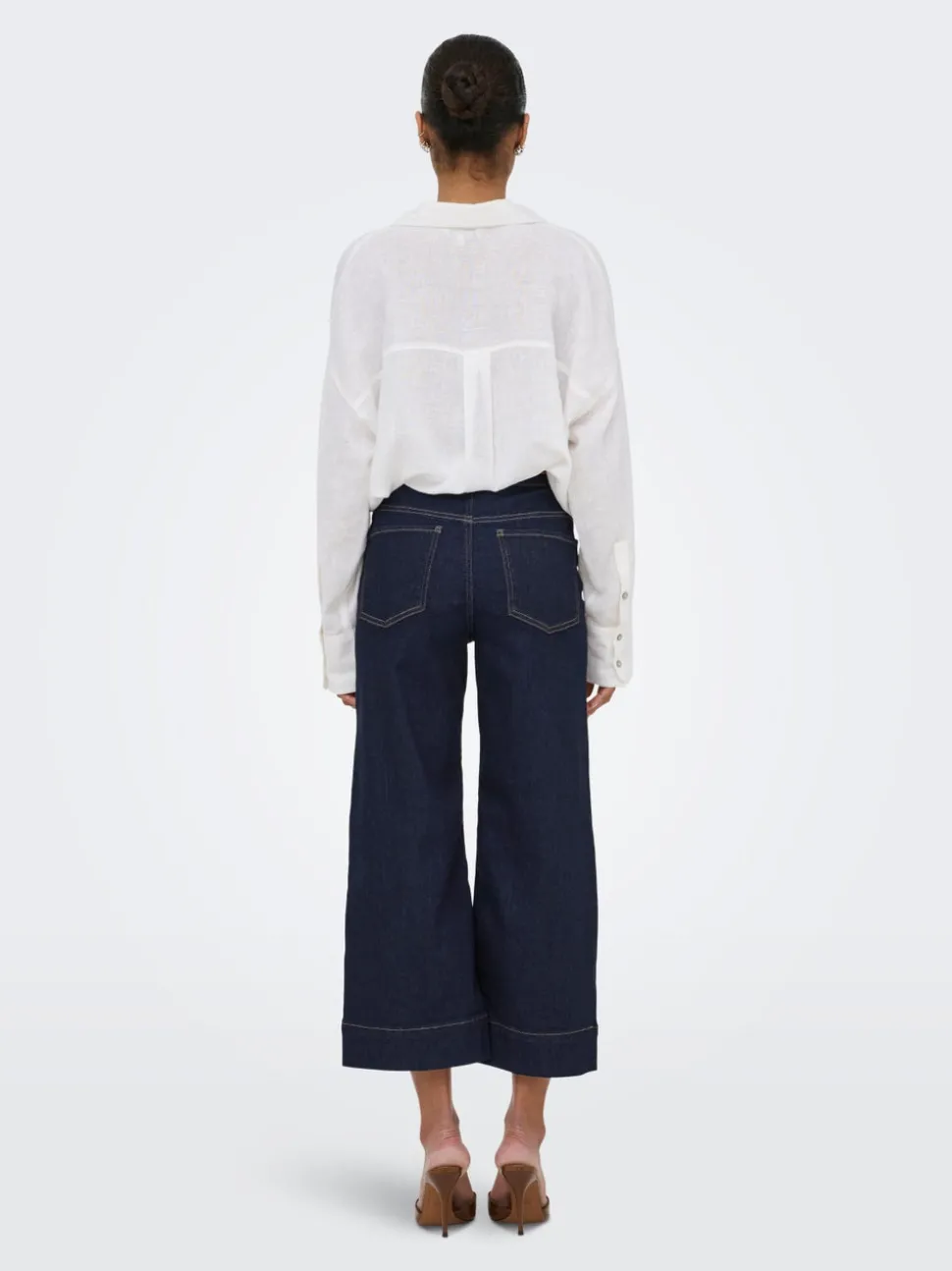 ONLMADISON Høy midje Wide Leg Fit Cropped Jeans