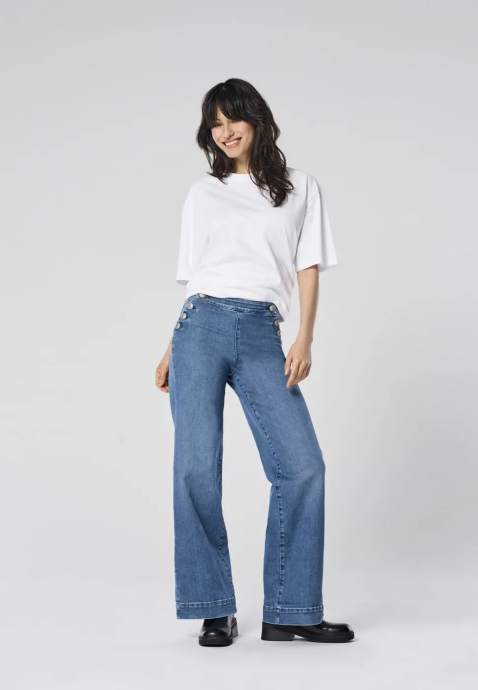 ONLMADISON Høy midje Wide Leg Fit Jeans