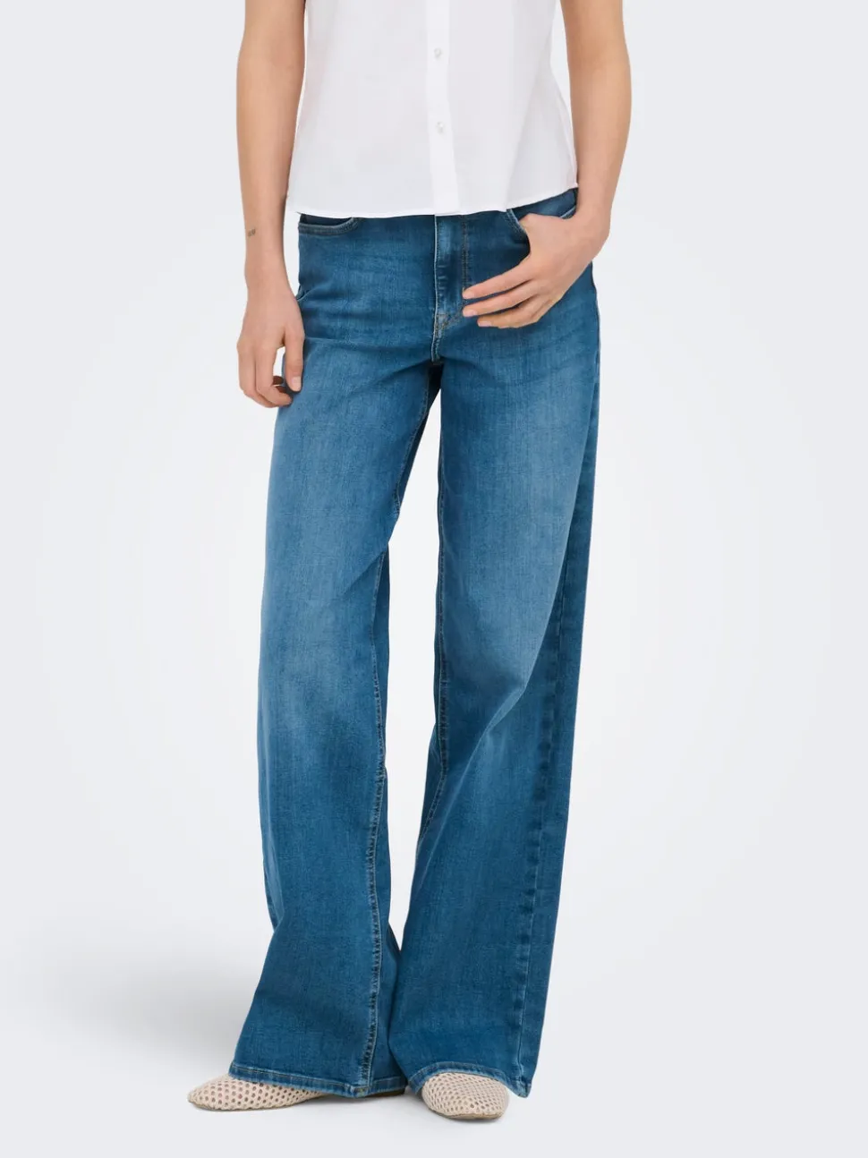 ONLMADISON Høy midje Wide Leg Fit Jeans